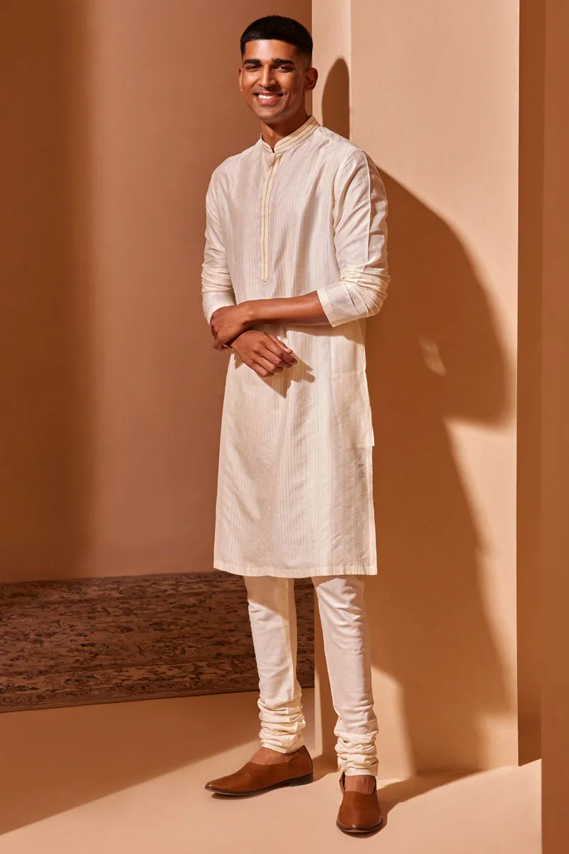 All Over Textured Kurta Set