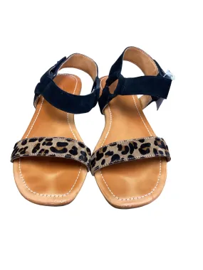 Animal Print Sandals Flats Ugg, Size 8