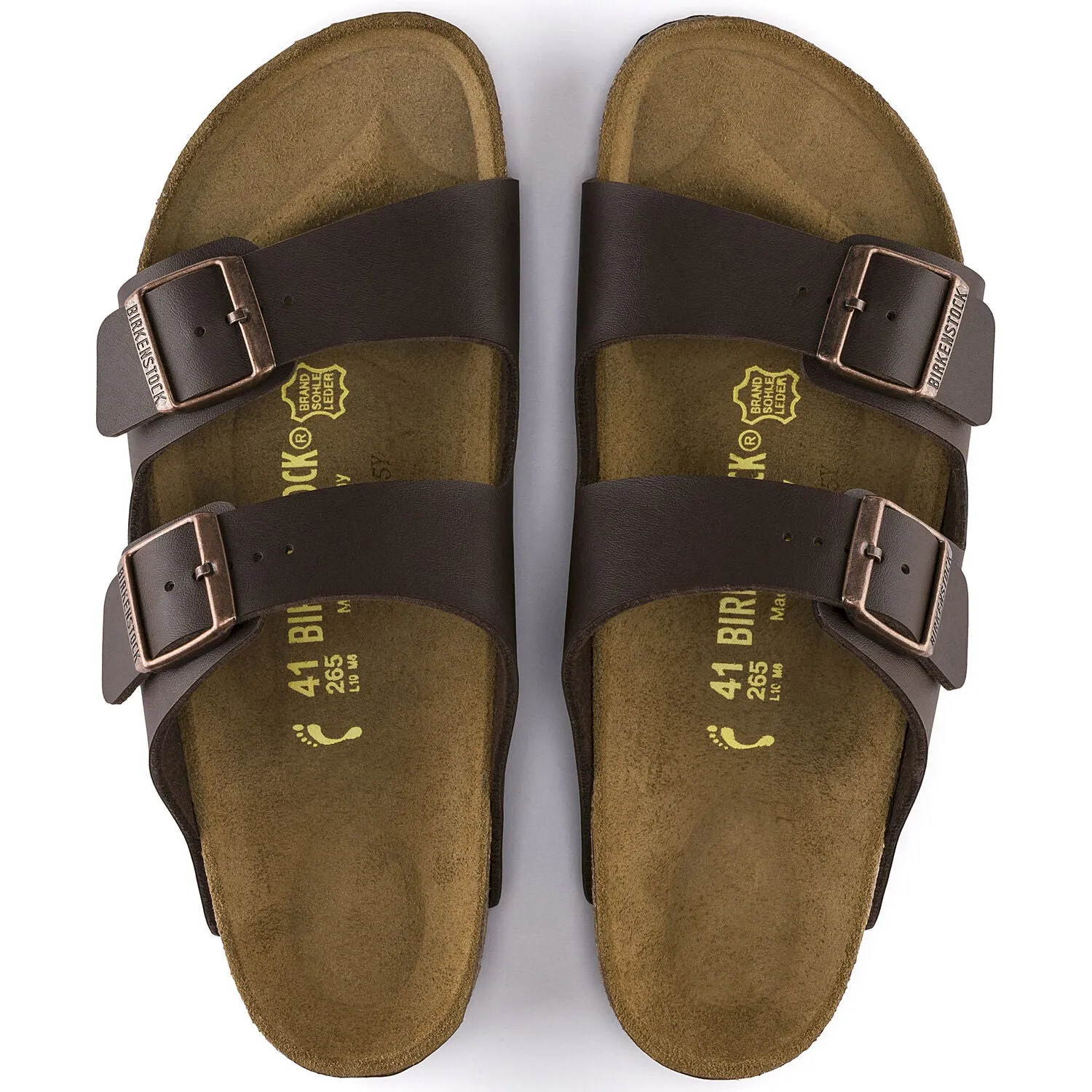 Birkenstock Arizona Dark Brown Birko Flor