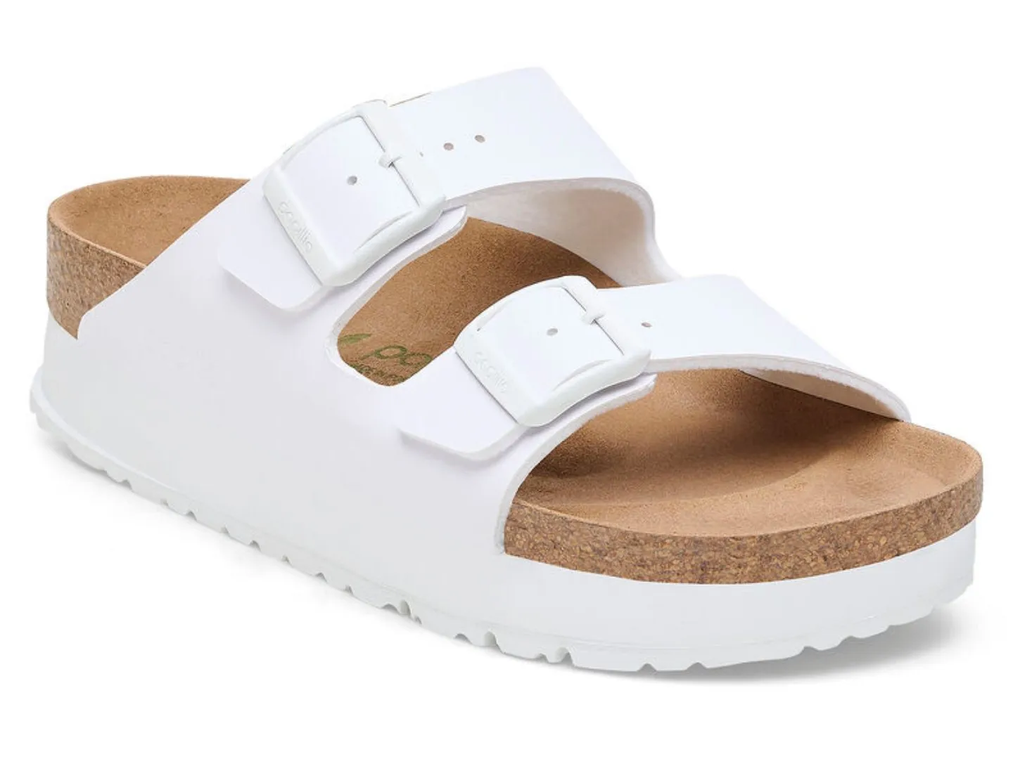 Birkenstock: Arizona Flex Platform in White