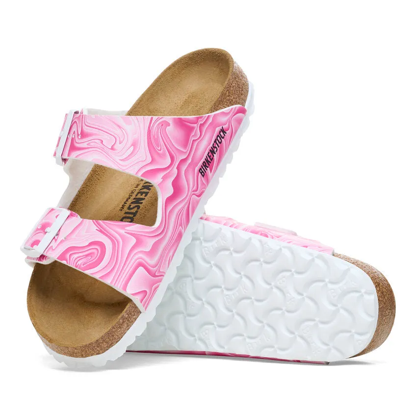 Birkenstock Arizona Marble Fuschia Tulip Birk Flor