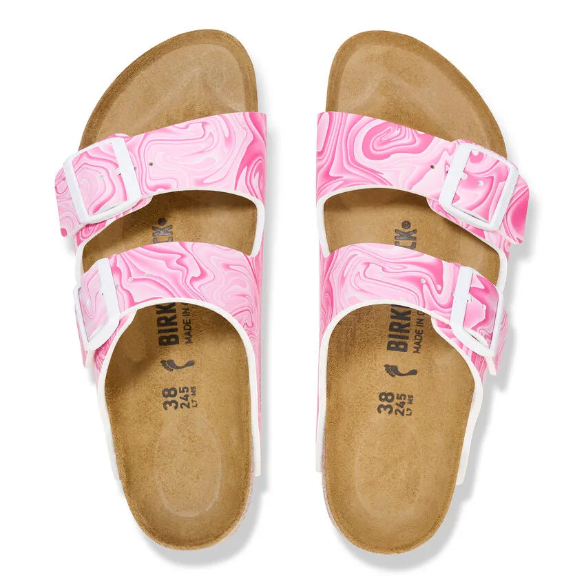 Birkenstock Arizona Marble Fuschia Tulip Birk Flor