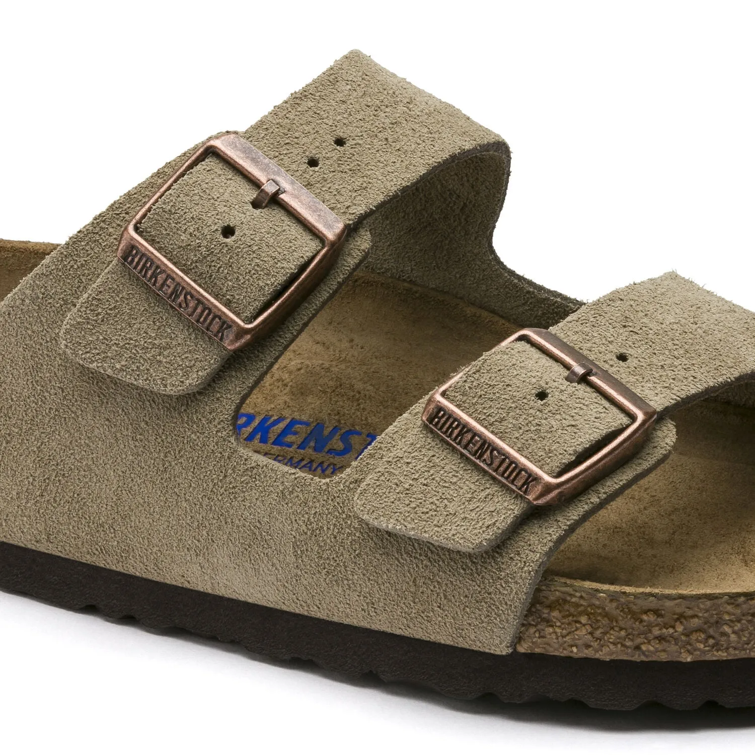 Birkenstock Arizona Taupe Suede Soft Footbed