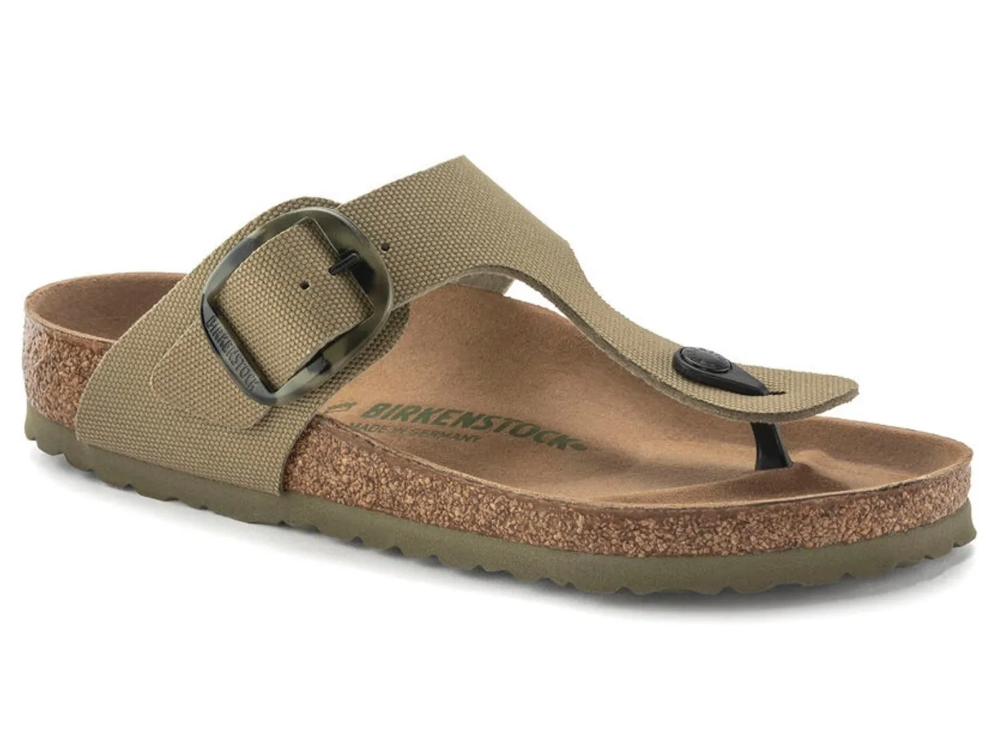 Birkenstock: Gizeh Big Buckle Faded Khaki