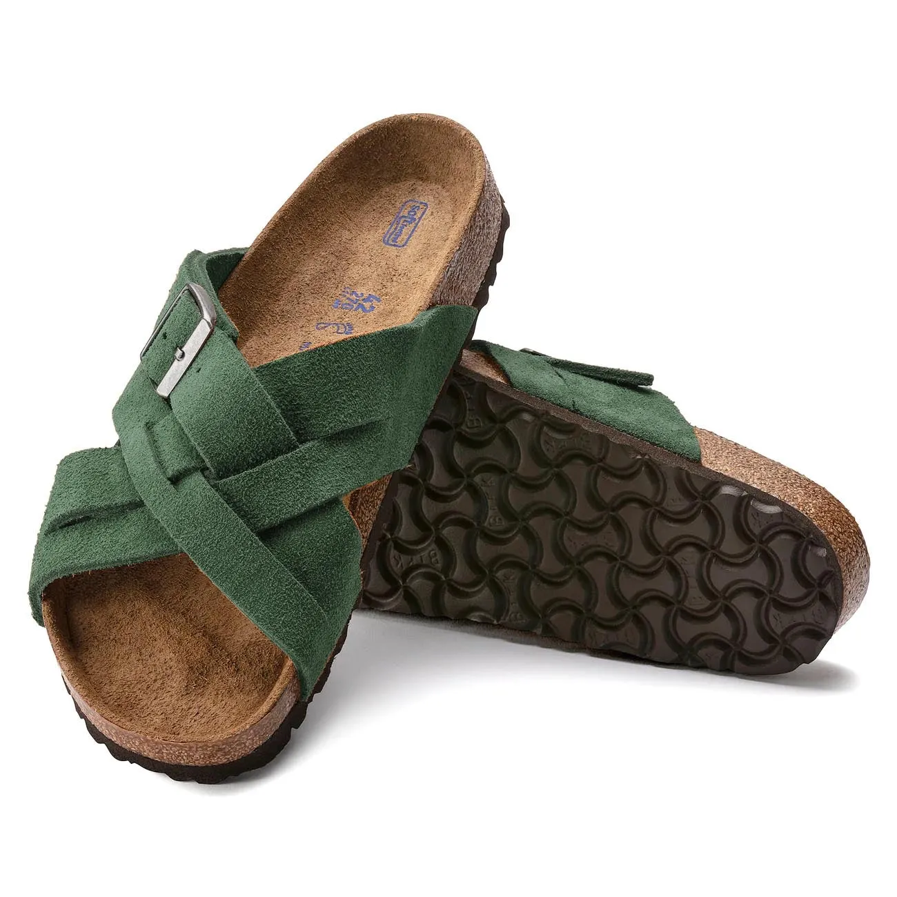 Birkenstock Lugano Soft Footbed Suede Sandals