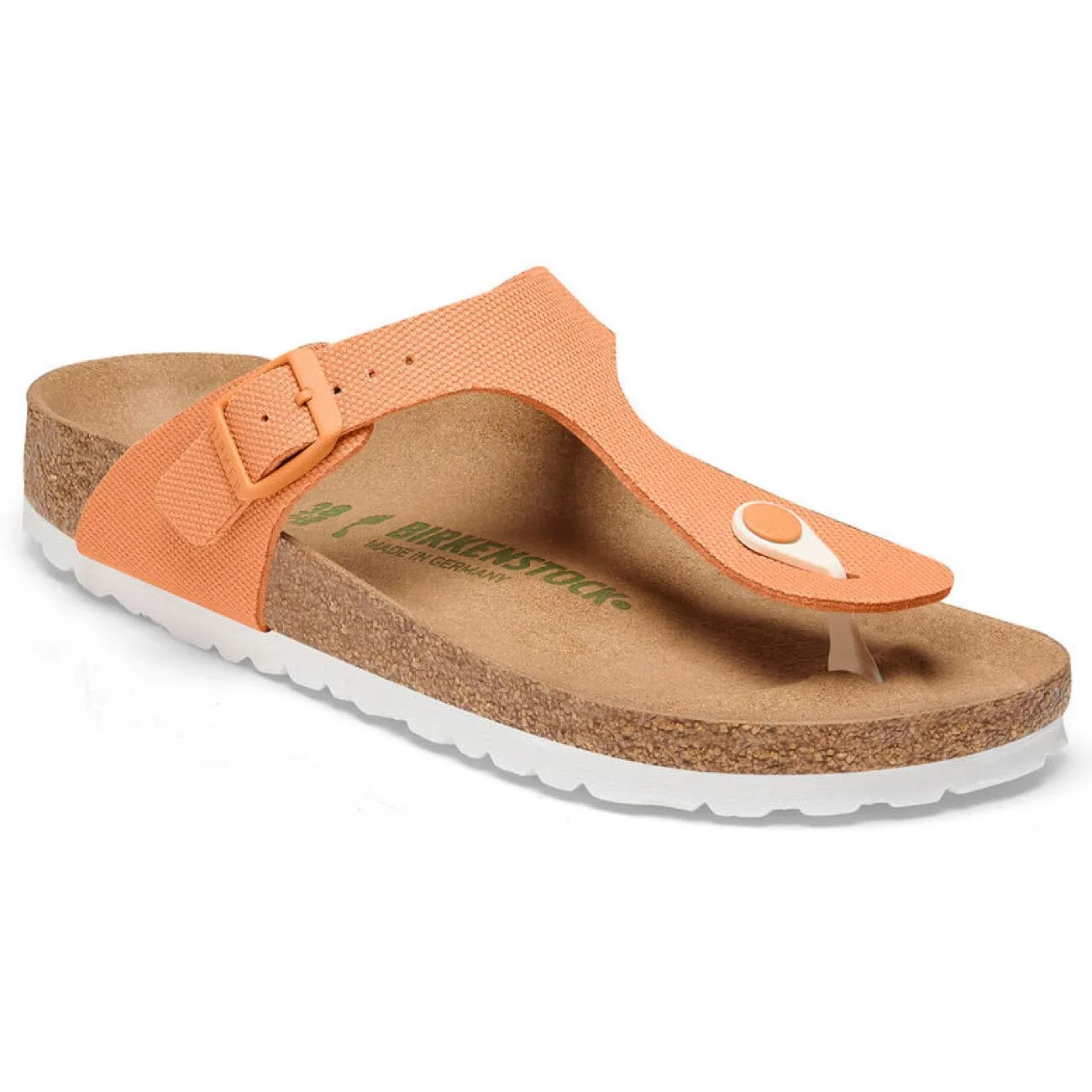 Birkenstock Seasonal, Gizeh, Vegan Canvas, Regular Fit, Papaya Textile