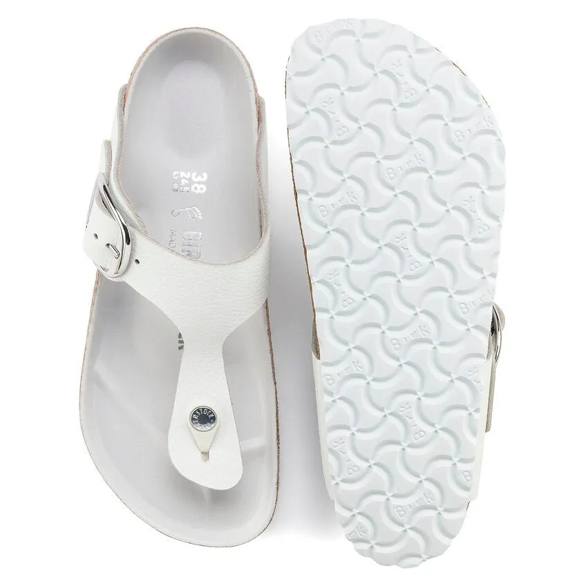 Birkenstock Women's Gizeh Big Buckle - White Leather