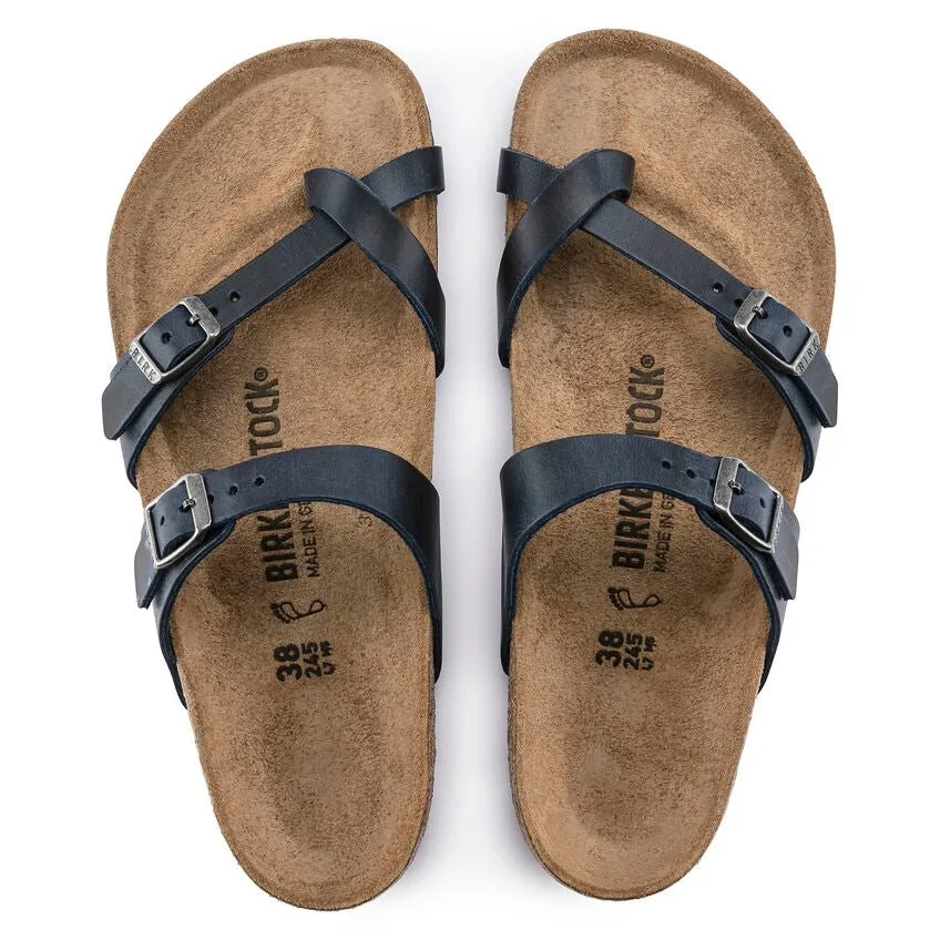 Birkenstock Women's Mayari - Blue Oiled Leather