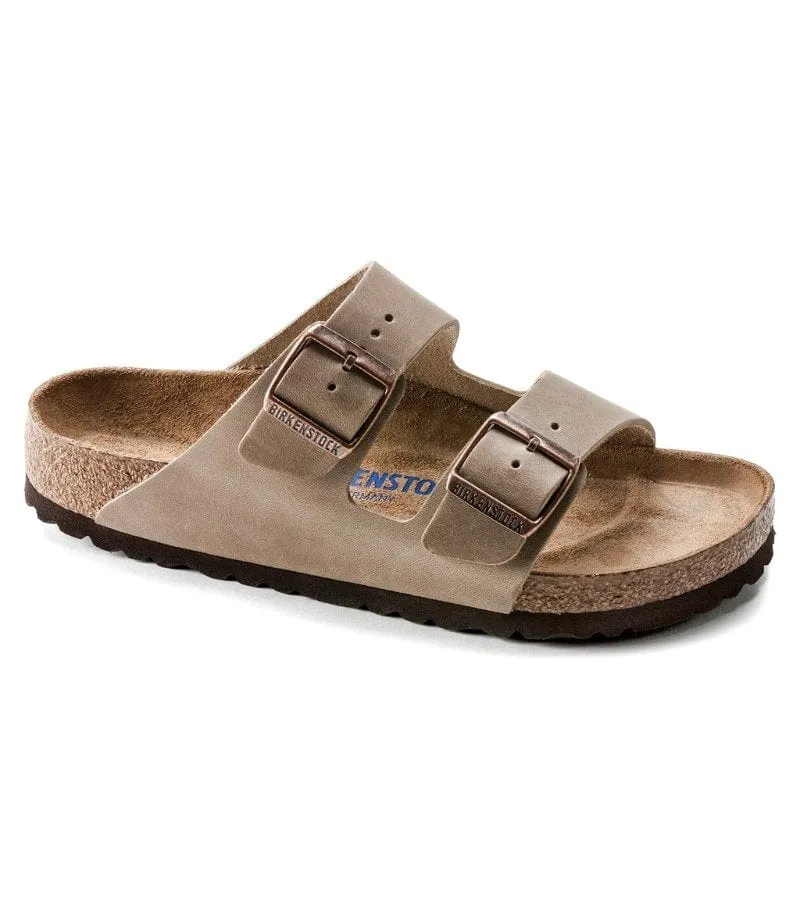 Birkenstock Womens Slip On Arizona Oiled Leather Soft Footbed - 552813