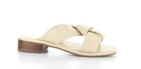 Bos & Co Knick Sandals | Cream   Black