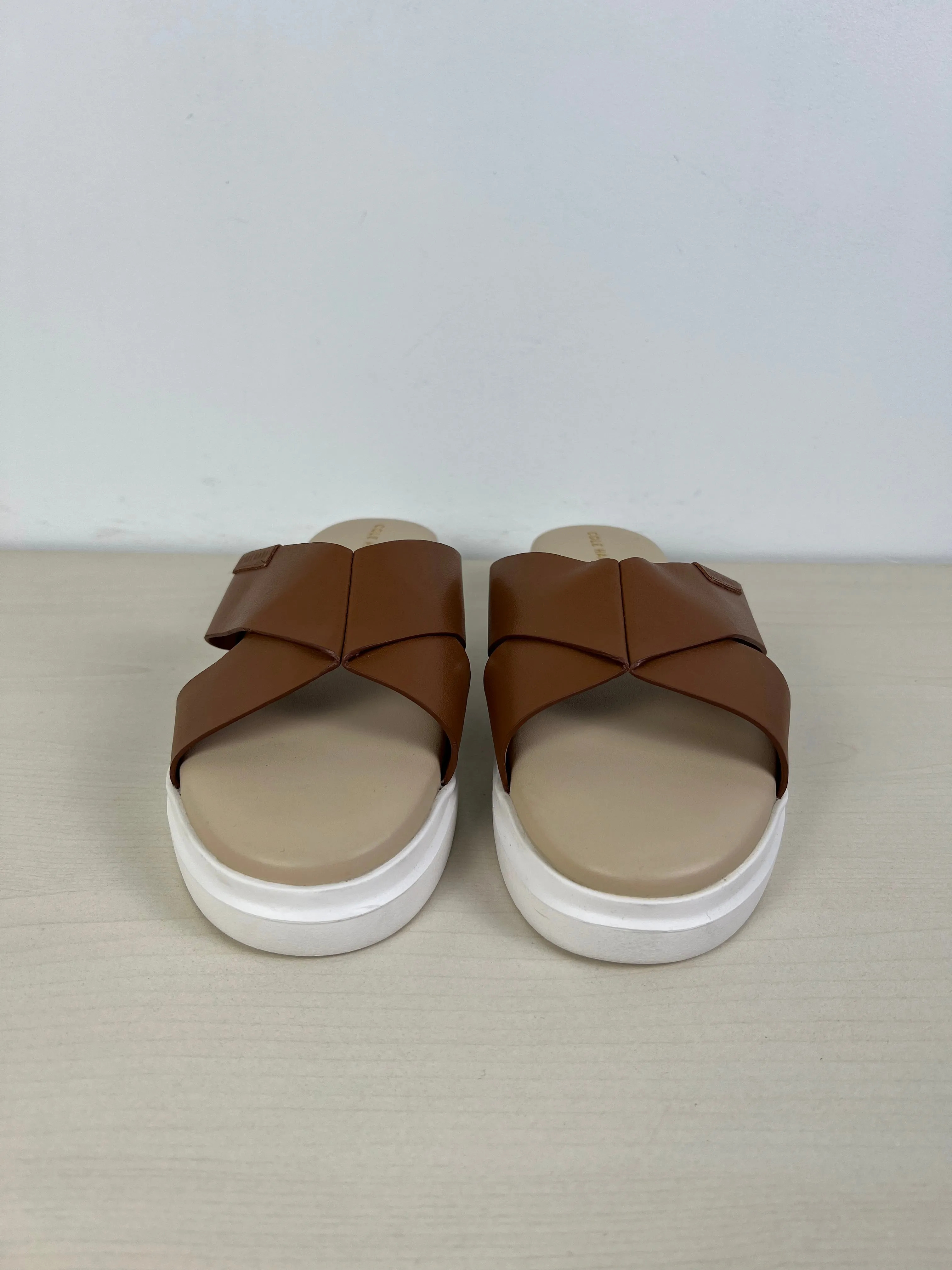 Brown & White Sandals Flats Cole-haan, Size 8