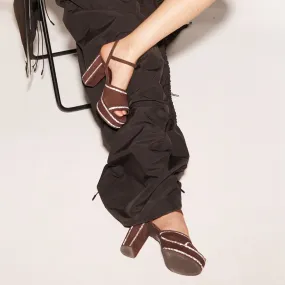 Brown Suede Platforms For Women