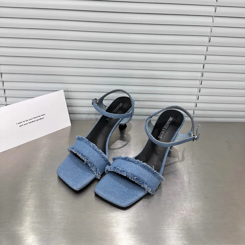 Denim Sandals