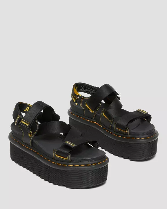 Dr Martens - Women's Kimber Black Hydro Platform Sandals 27351001