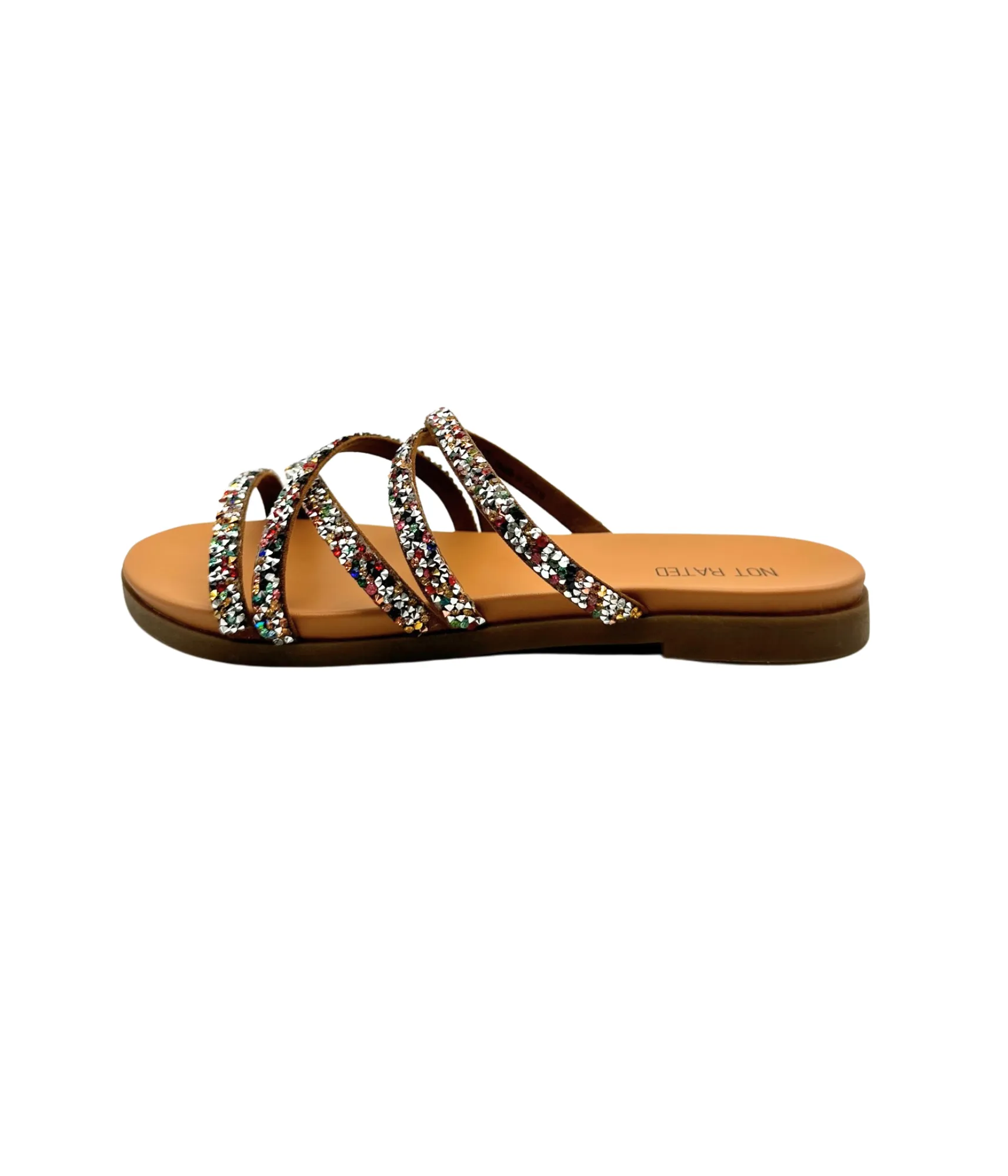 Eliana Rhinestone Sandals in Multi