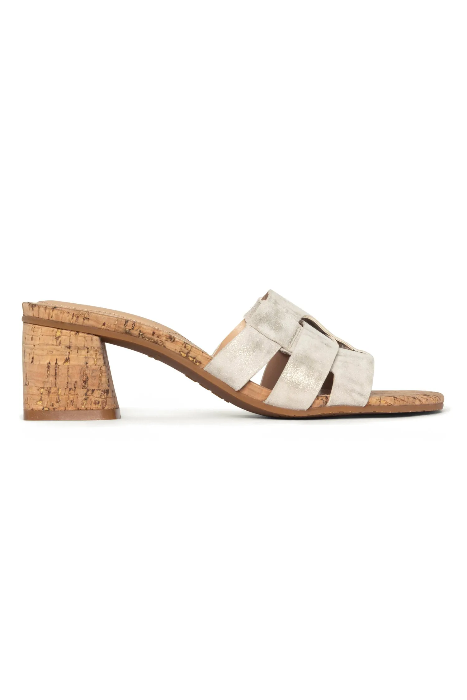 Gloriana Mule Sandals - Pewter