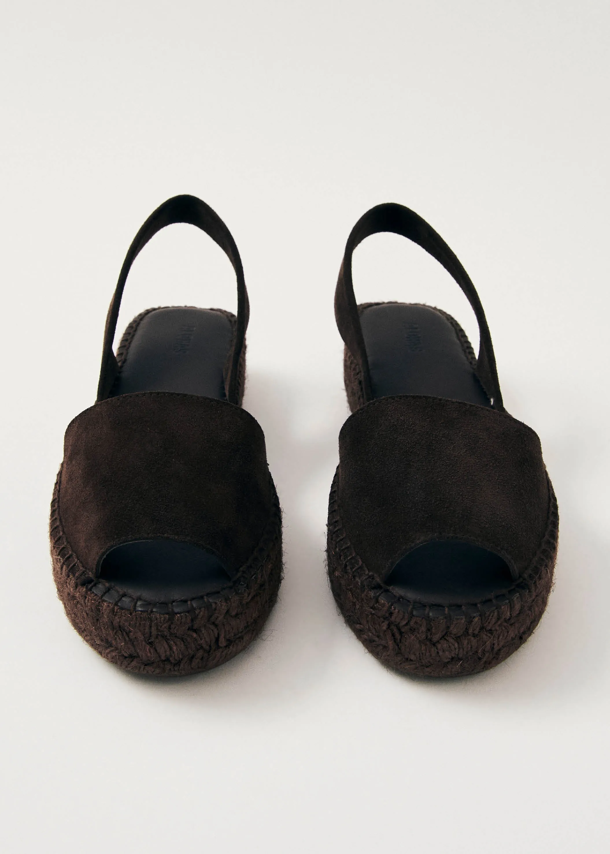 Ibizas Suede Brown Leather Espadrilles