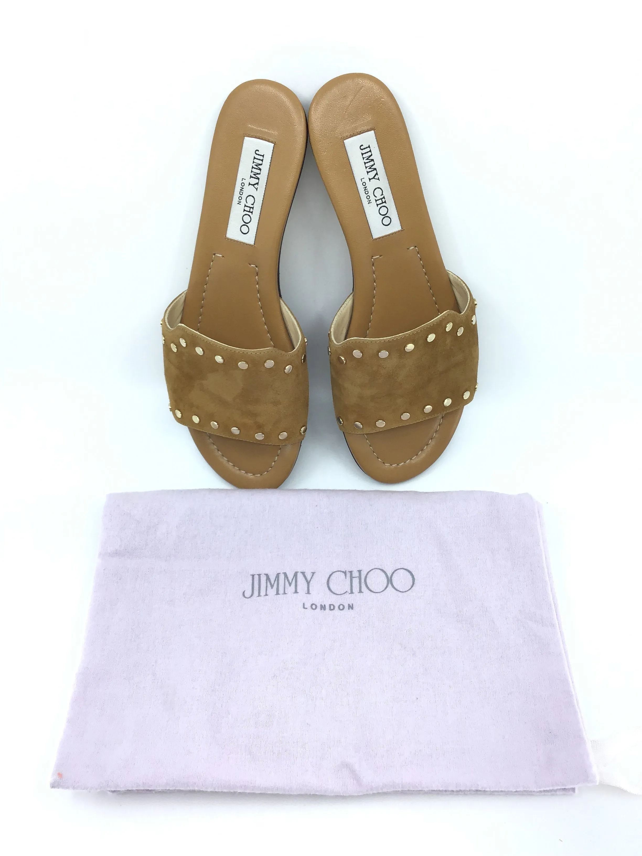 Jimmy Choo Brown Suede Slide