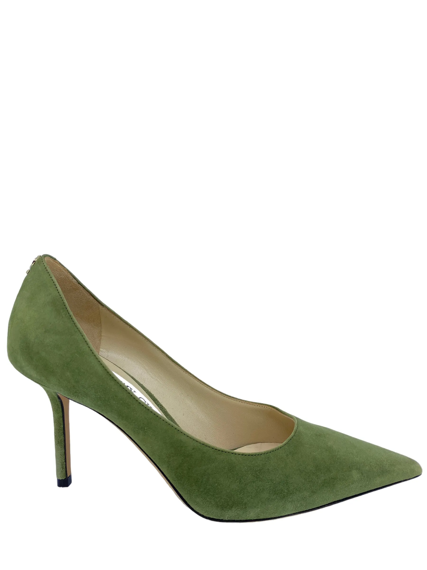 Jimmy Choo Green Suede Pumps 7.5