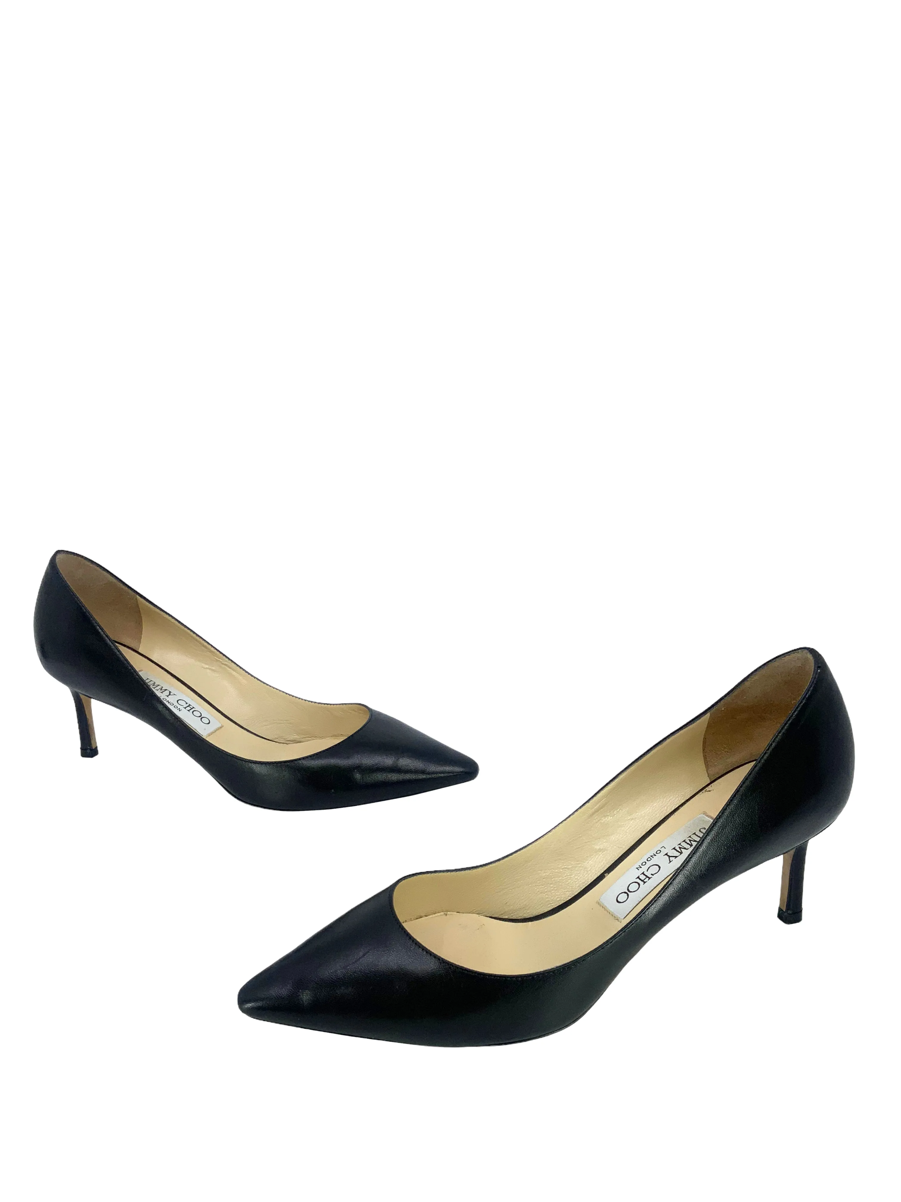 Jimmy Choo Romy Leather Pumps Size 7.5