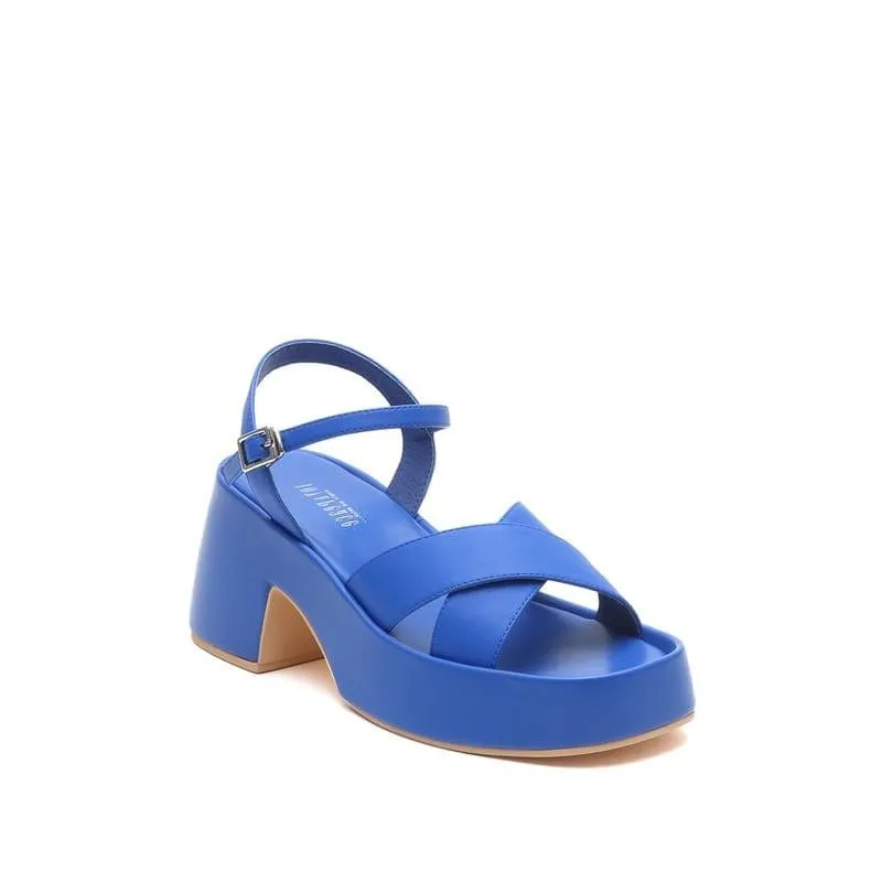 Joy&Peace Ankle Strap Cross Strap Heeled Sandals