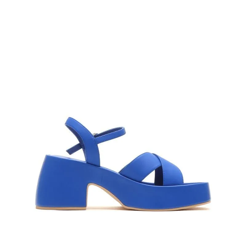 Joy&Peace Ankle Strap Cross Strap Heeled Sandals