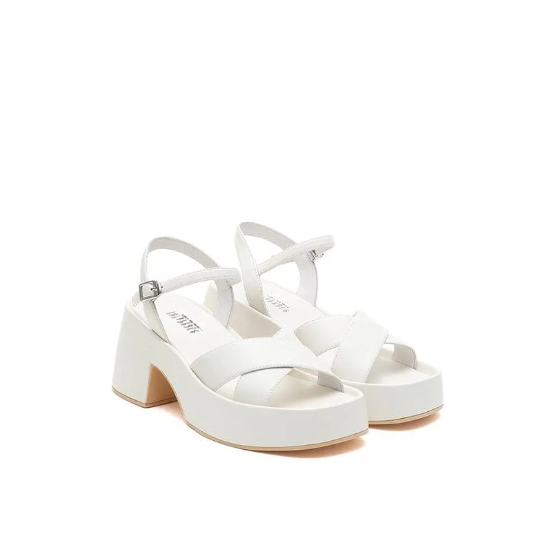 Joy&Peace Ankle Strap Cross Strap Heeled Sandals