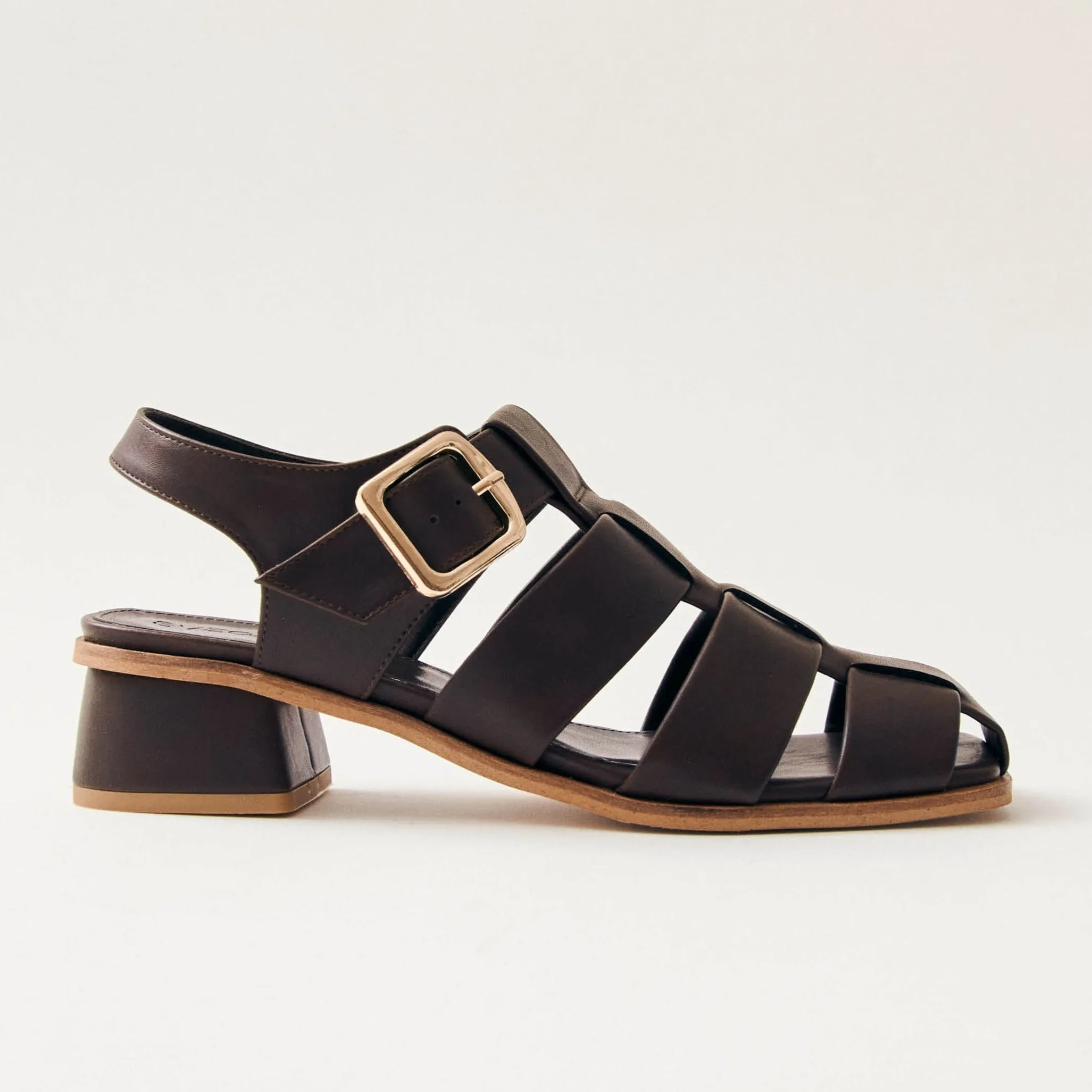 Leona Brown Vegan Leather Sandals