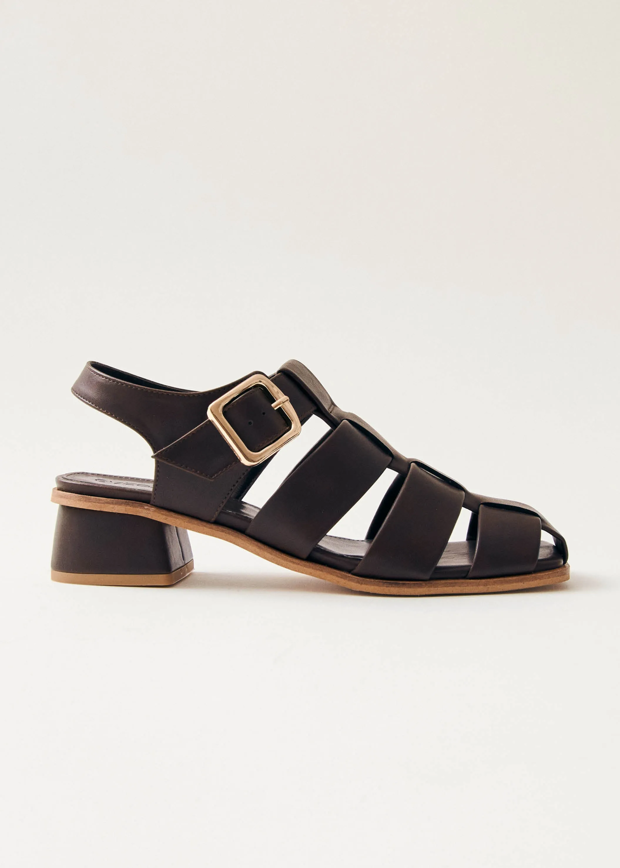 Leona Brown Vegan Leather Sandals