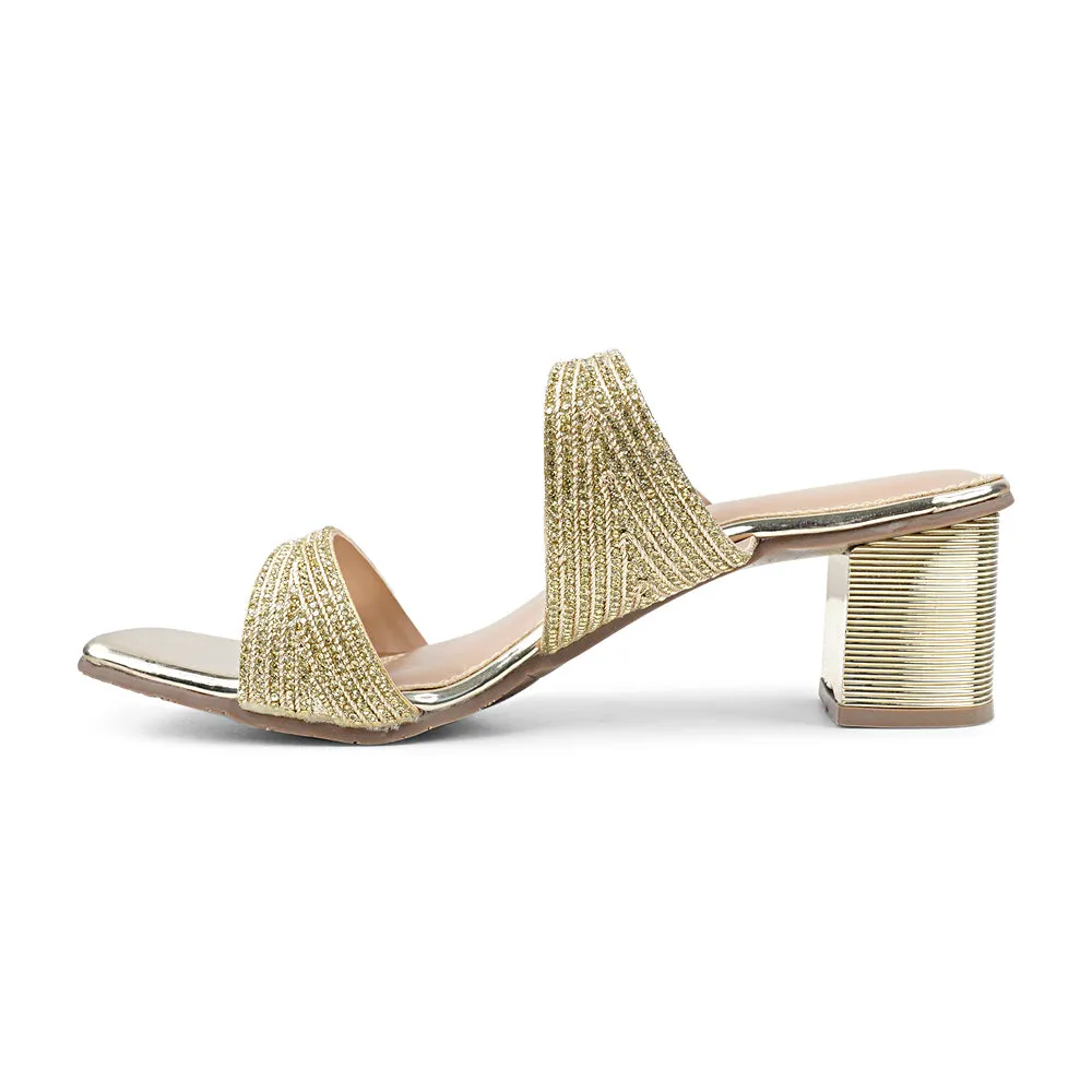 Marie Cliare NATASCHA BLOCK MULE Wedding Heel Sandal