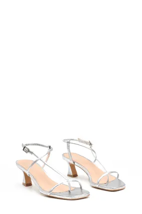 Metallic Leather Sandals