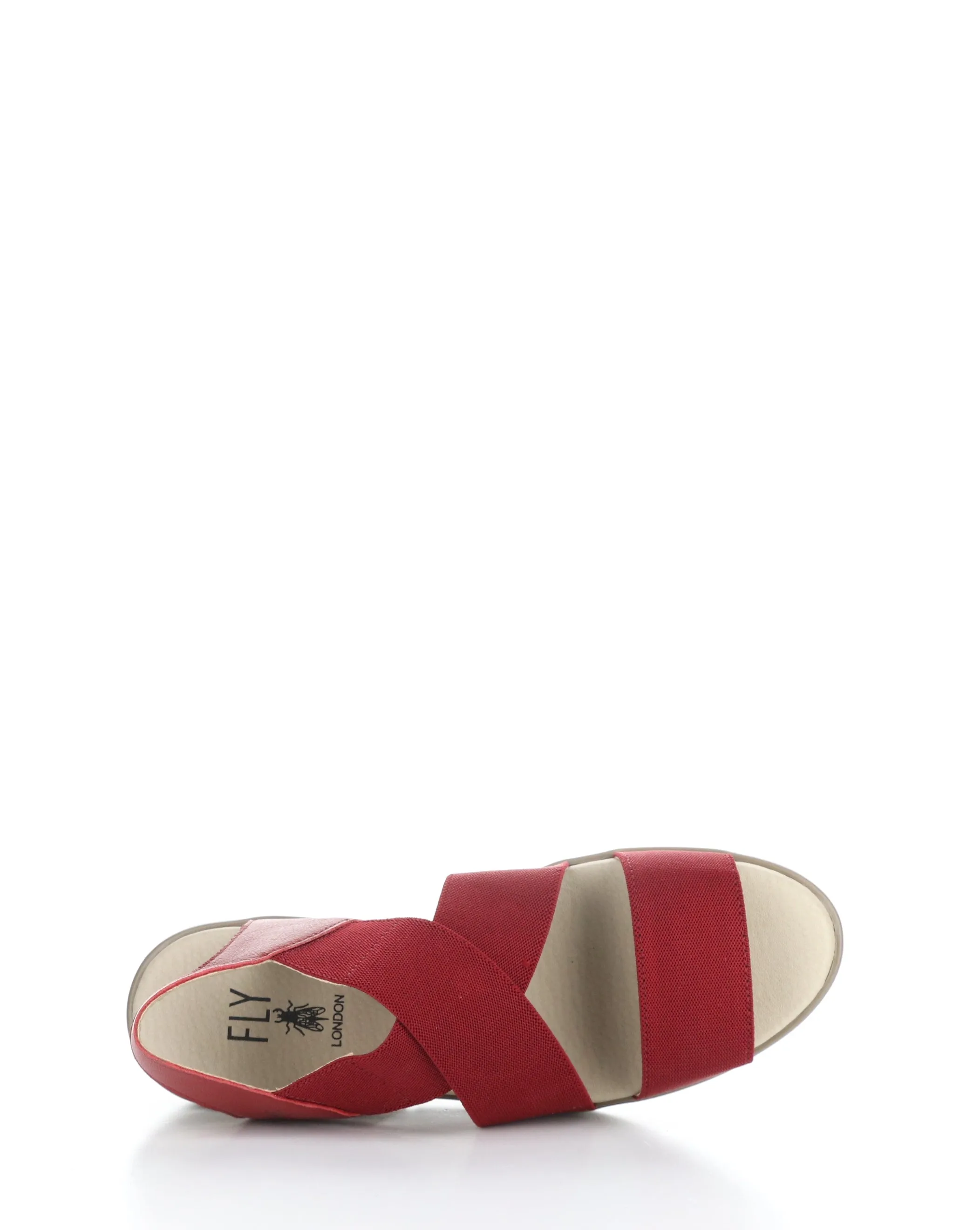 NOLI056FLY 001 LIPSTICK RED Elasticated Sandals