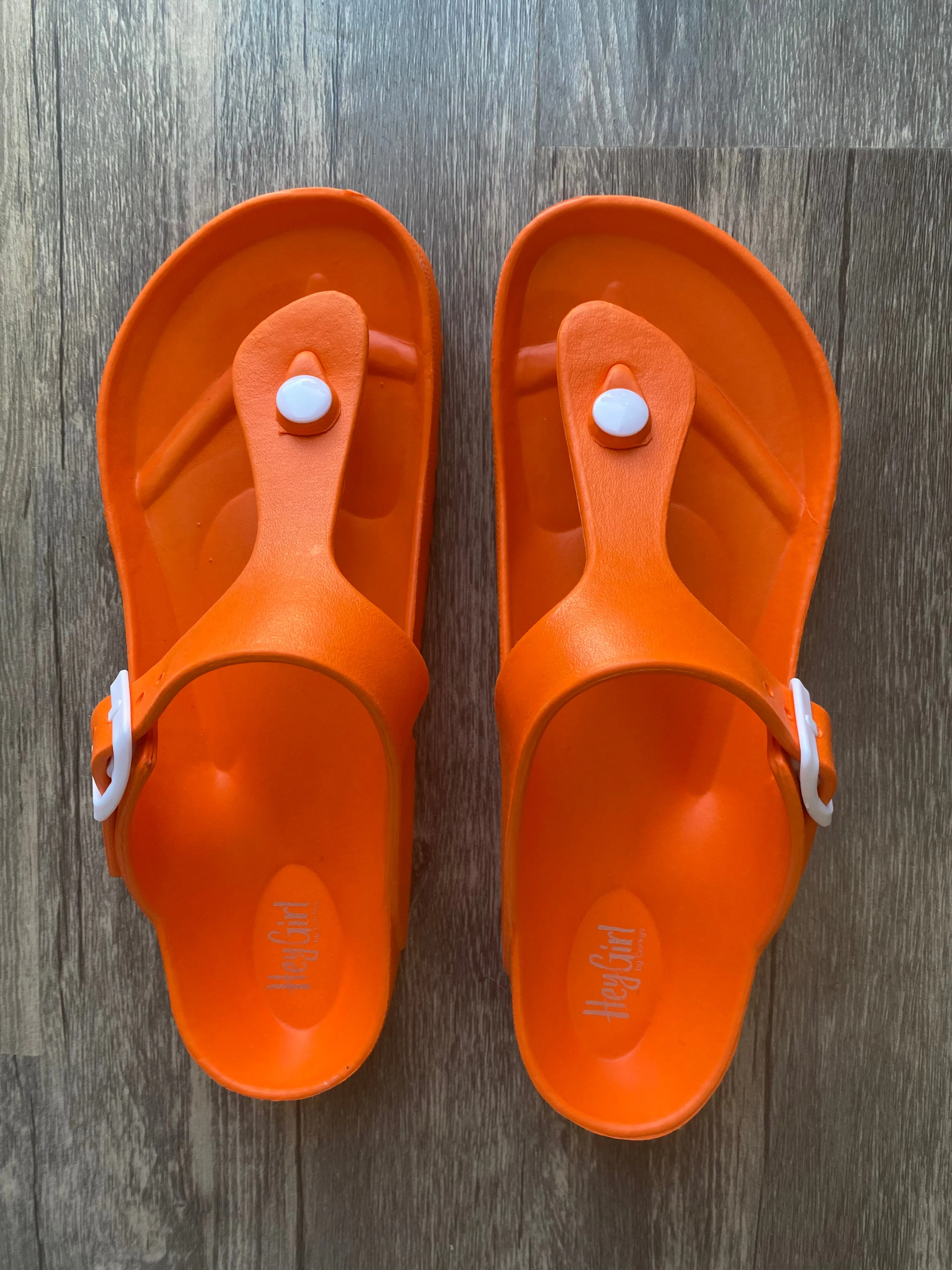 {ORANGE} JET SKI Buckle Slide Sandals