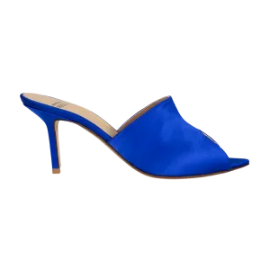 Peep-Toe Mule Blue