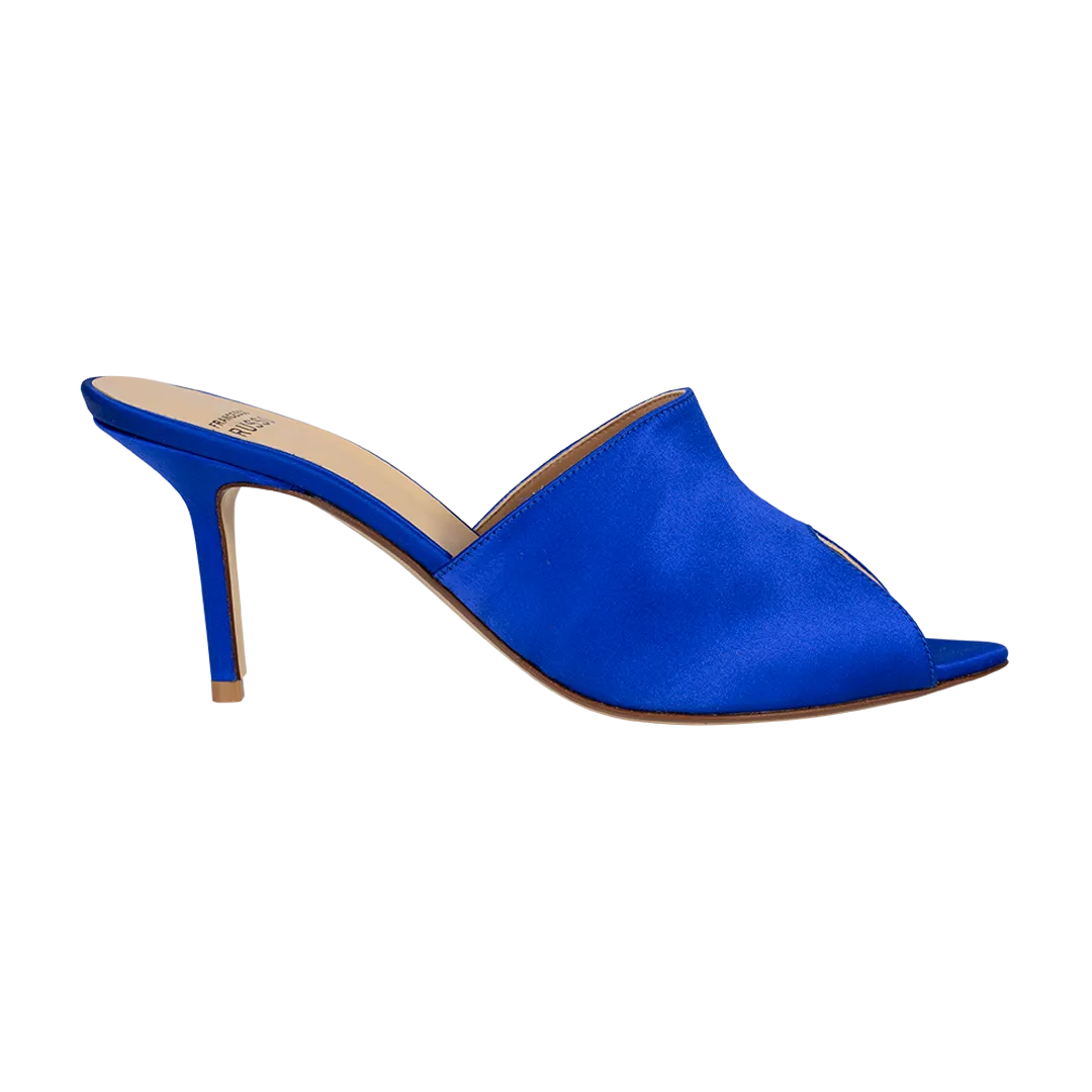 Peep-Toe Mule Blue