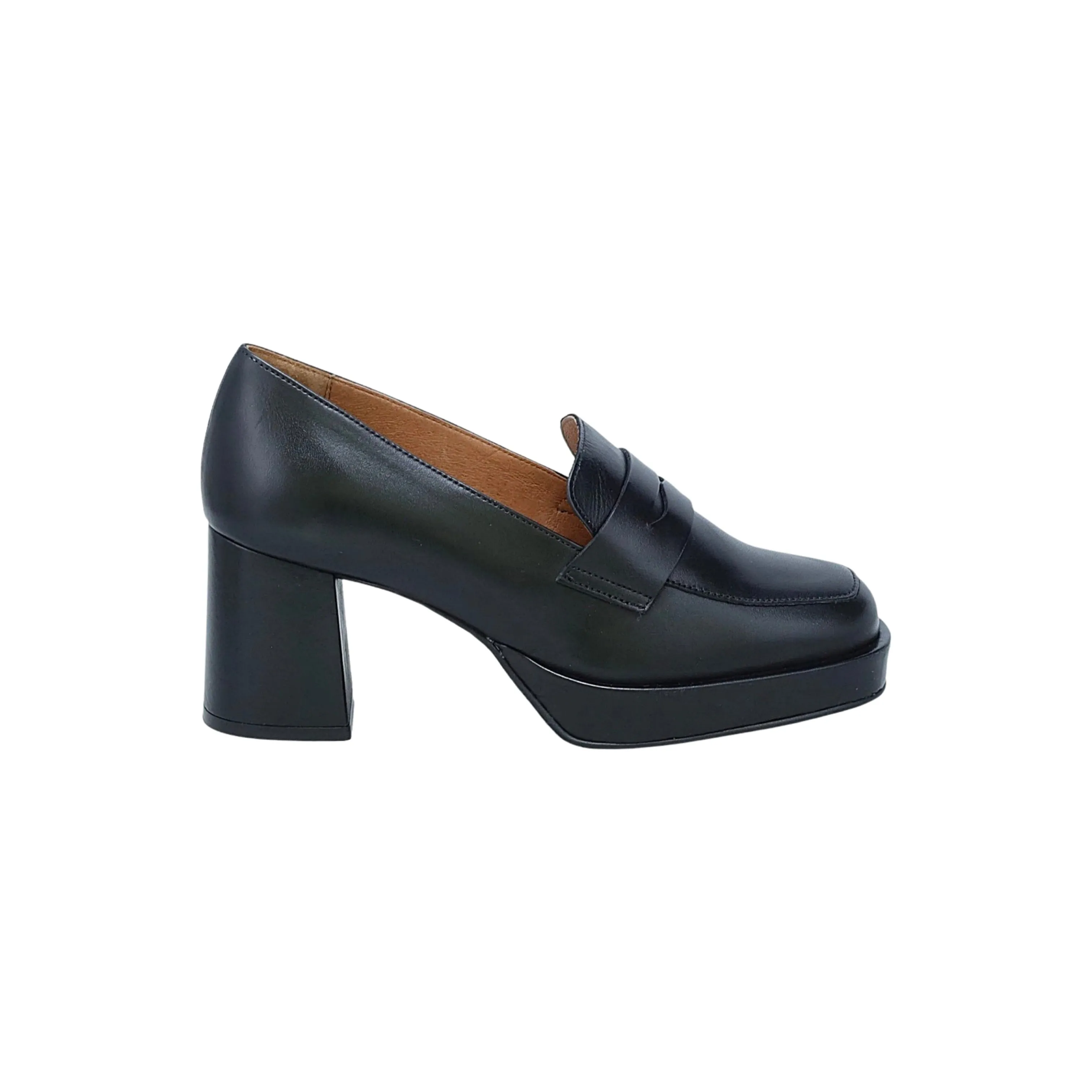 Penni Black Loafer Pump