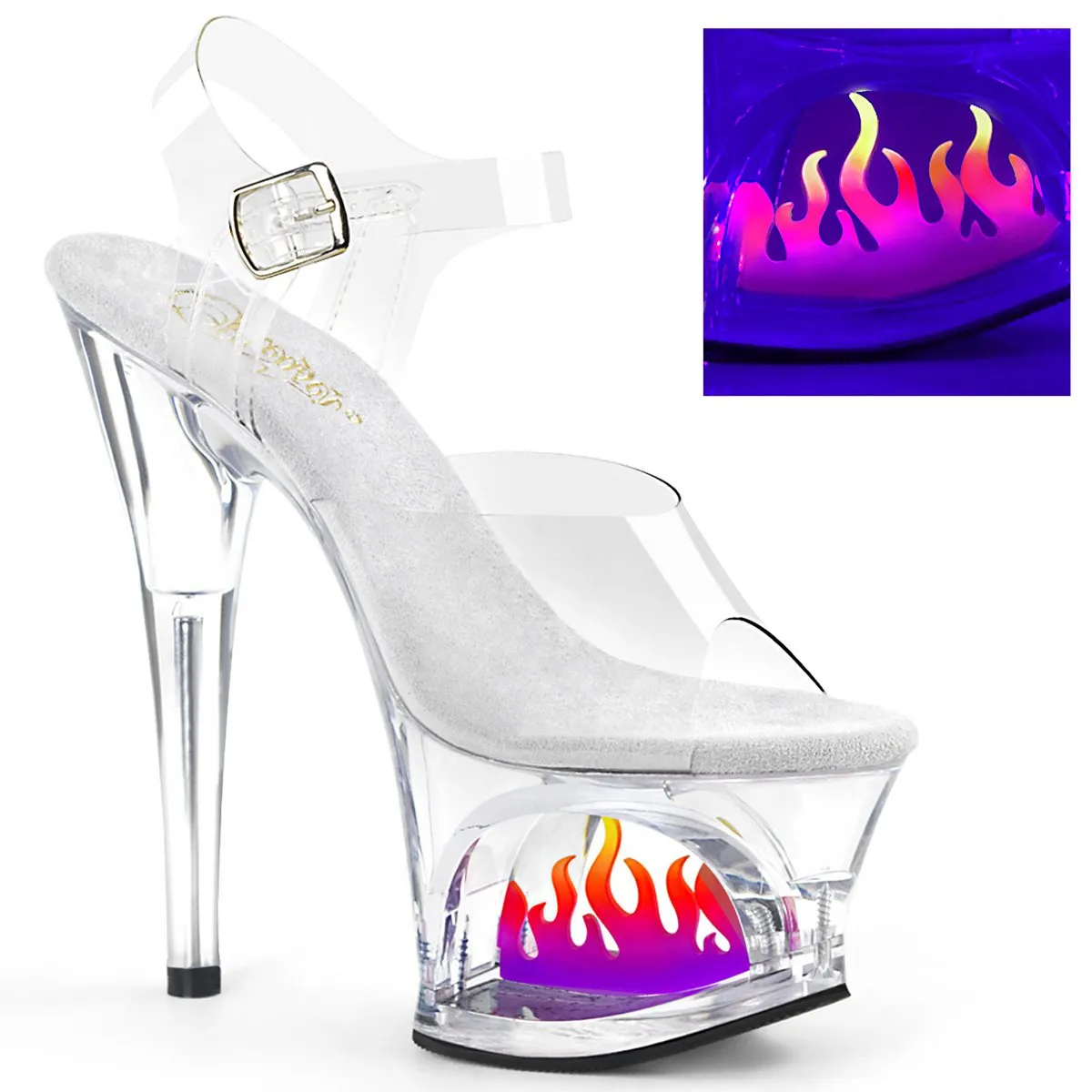 Pleaser Moon-708FLM Sandals