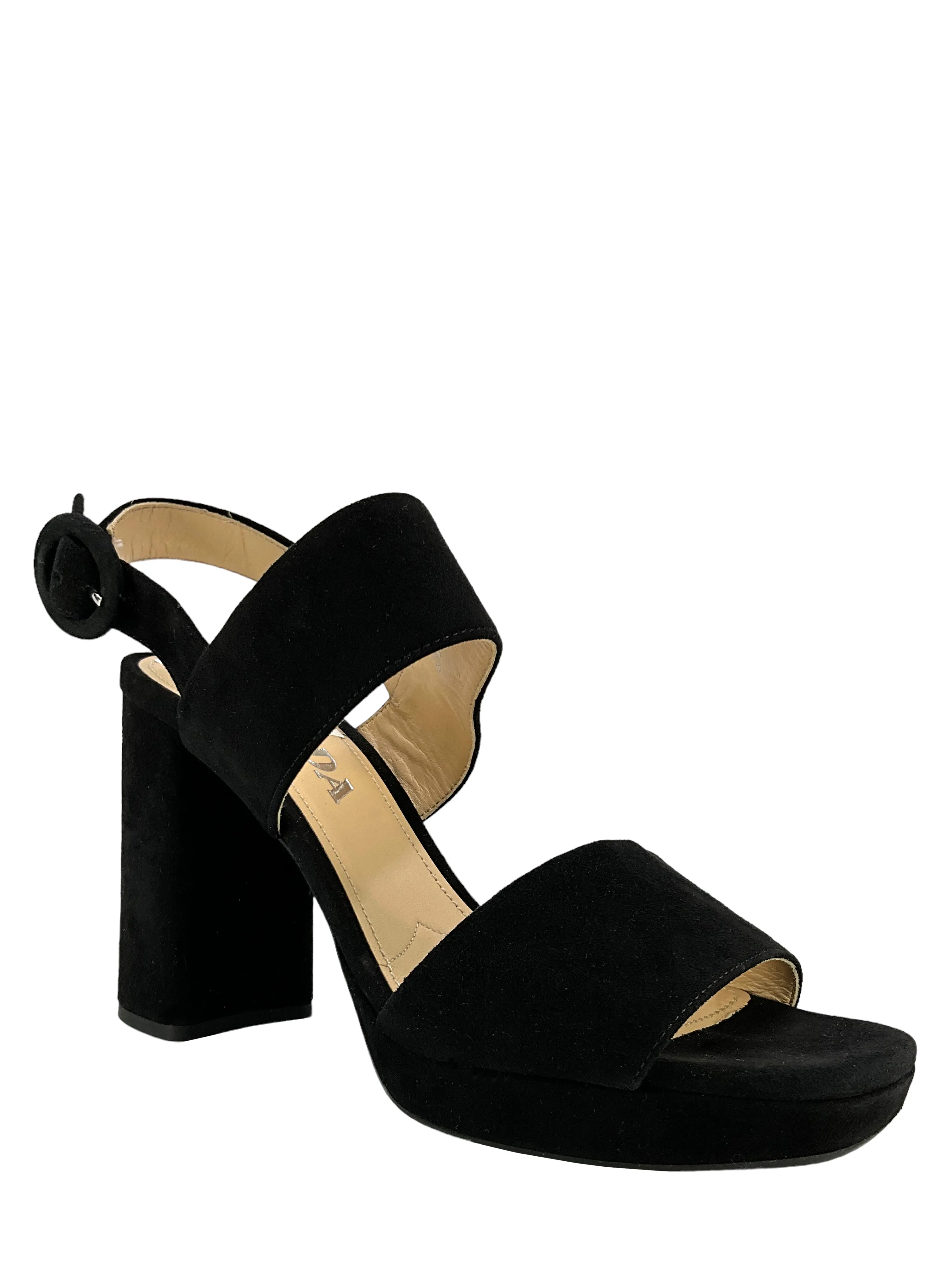 PRADA Suede Ankle Strap Platform Sandals Size 6 NEW