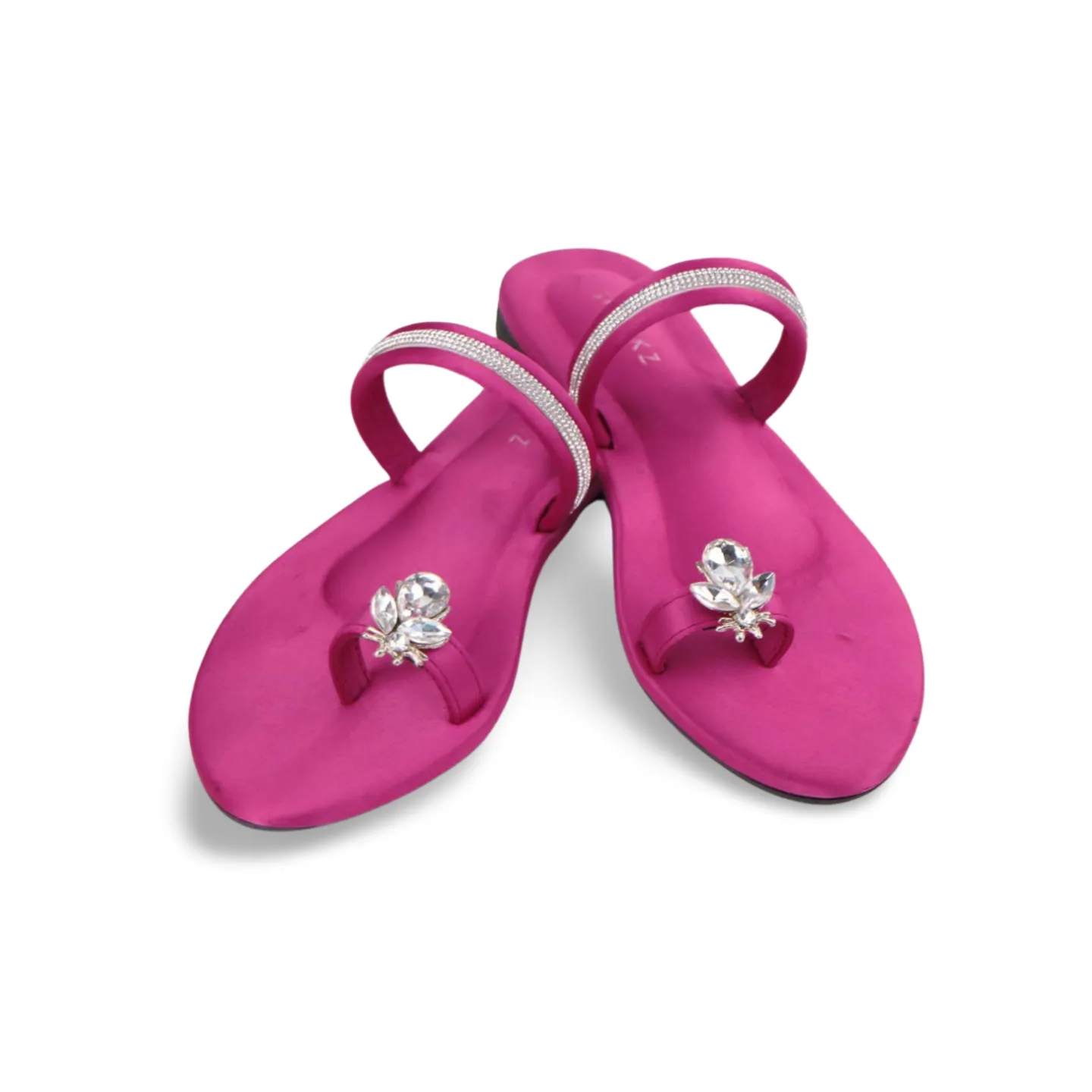 Rhinestone Ankle Strap Honeybee Buckle Flat Sandals for Women