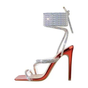 Sandals Queen Chrystal (Red)