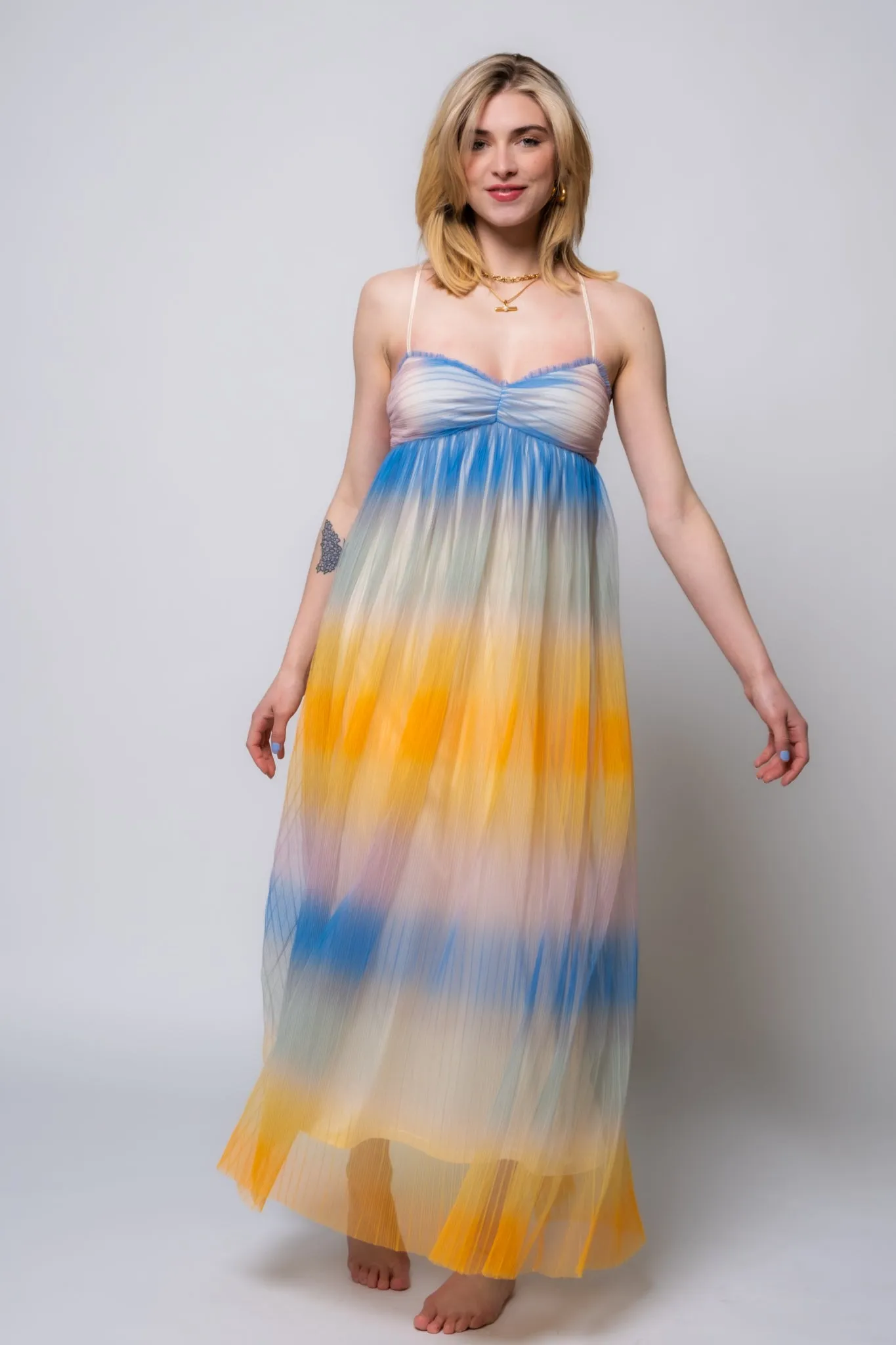 Steve Madden Aja Tulle Maxi Dress