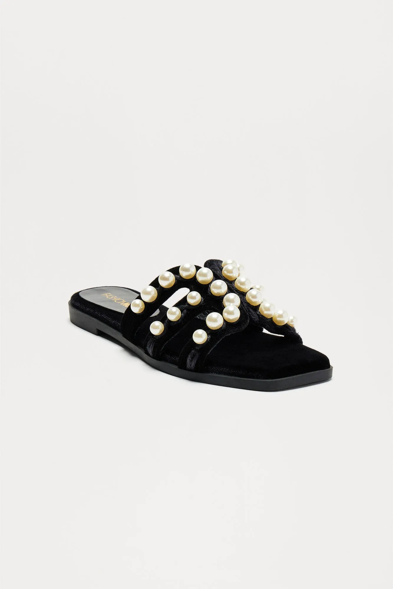 Tabitha Pearl Sandals - Black