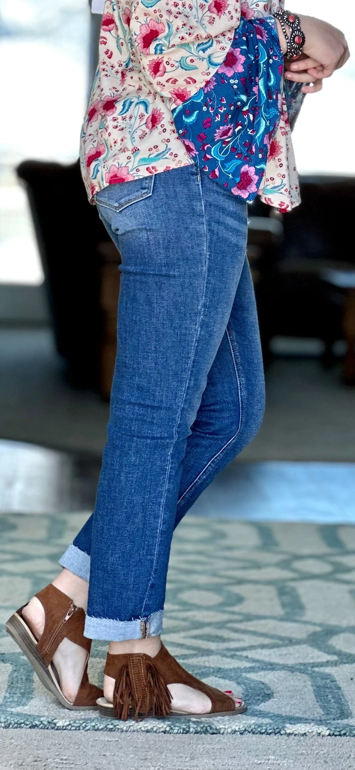 The Vervet Loveret Straight Leg Cara Denim