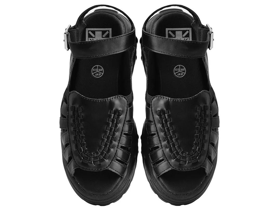 T.U.K BLACK WAVE PLATFROM CRPR SANDAL