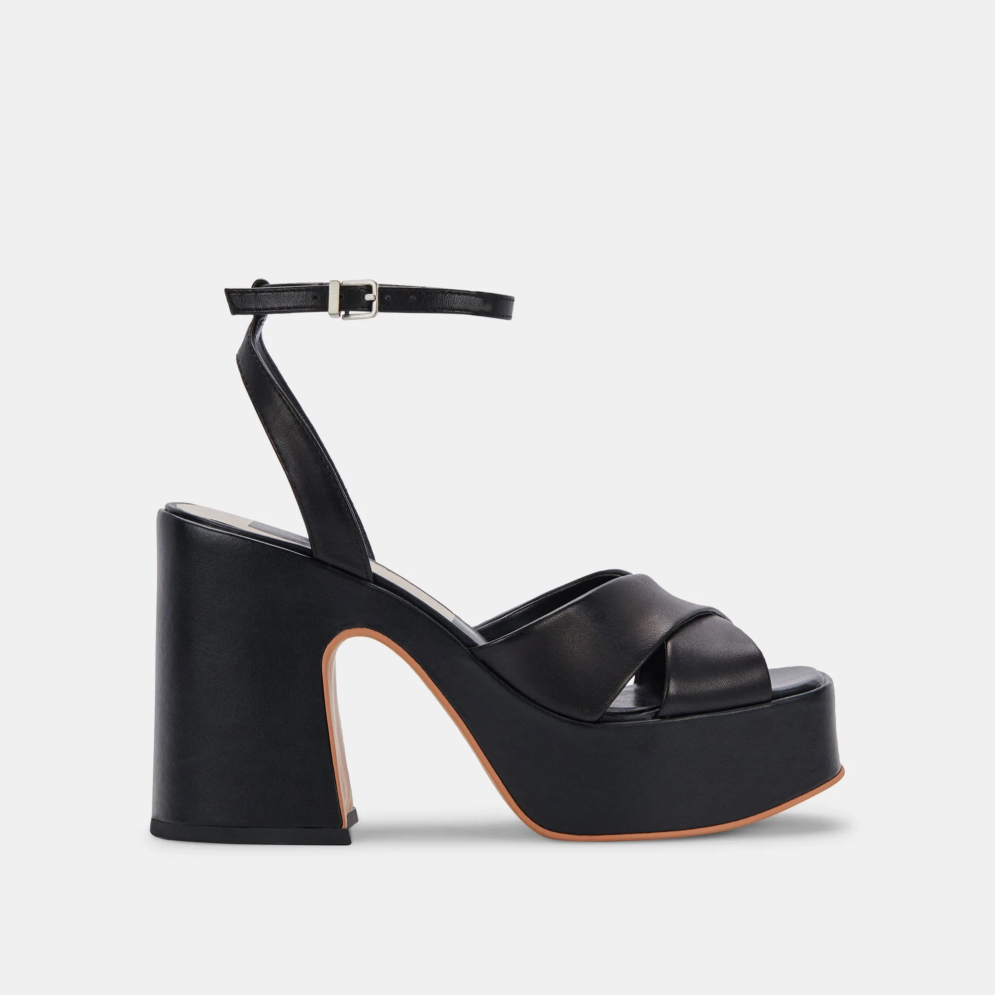 WESSI HEELS BLACK LEATHER