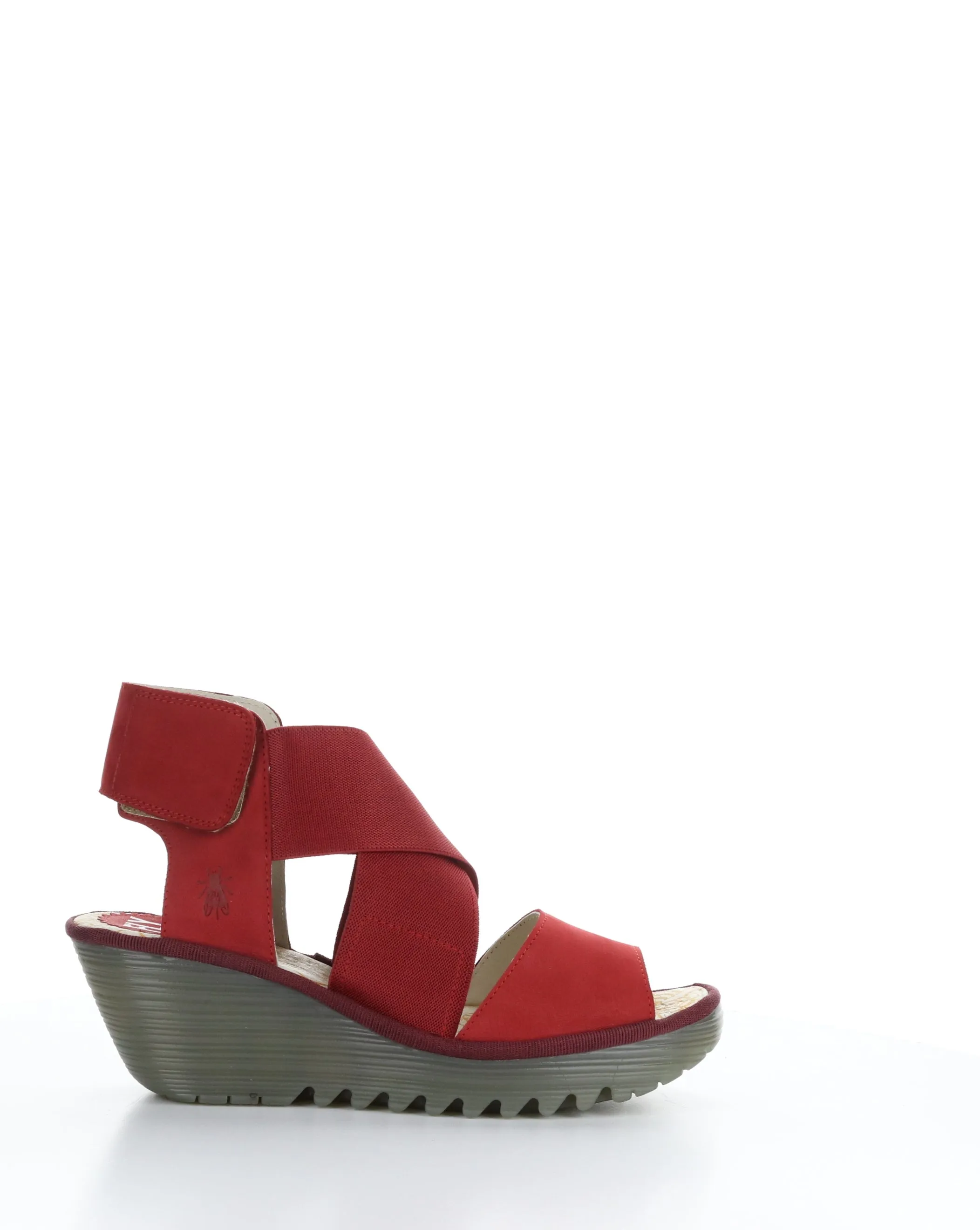 YUBA385FLY 008 LIPSTICK RED Elasticated Sandals