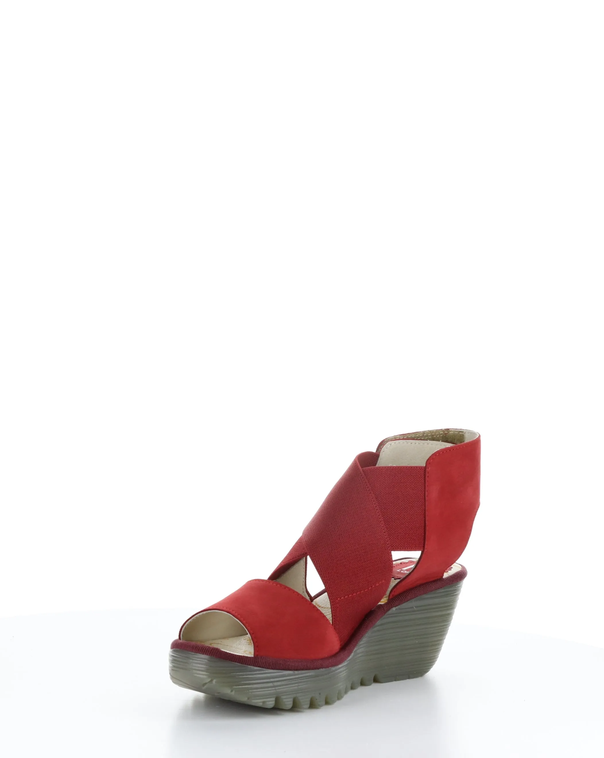 YUBA385FLY 008 LIPSTICK RED Elasticated Sandals