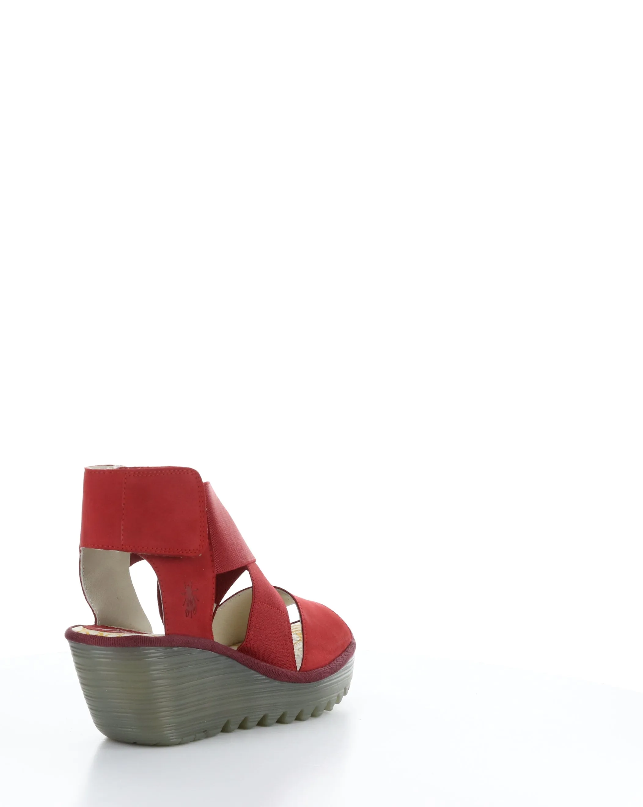 YUBA385FLY 008 LIPSTICK RED Elasticated Sandals